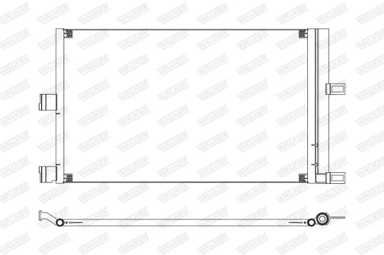 Kondensator, Klimaanlage WALKER WCD00327 Bild Kondensator, Klimaanlage WALKER WCD00327