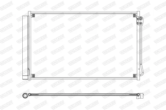 Kondensator, Klimaanlage WALKER WCD00329 Bild Kondensator, Klimaanlage WALKER WCD00329