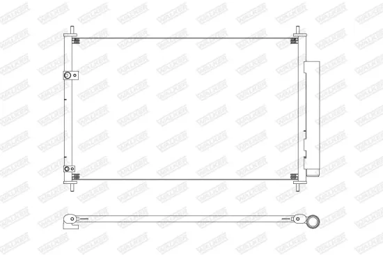 Kondensator, Klimaanlage WALKER WCD00332 Bild Kondensator, Klimaanlage WALKER WCD00332