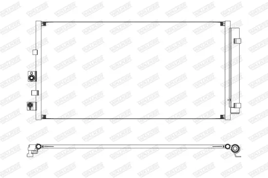 Kondensator, Klimaanlage WALKER WCD00333 Bild Kondensator, Klimaanlage WALKER WCD00333