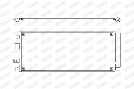Kondensator, Klimaanlage WALKER WCD00334 Bild Kondensator, Klimaanlage WALKER WCD00334