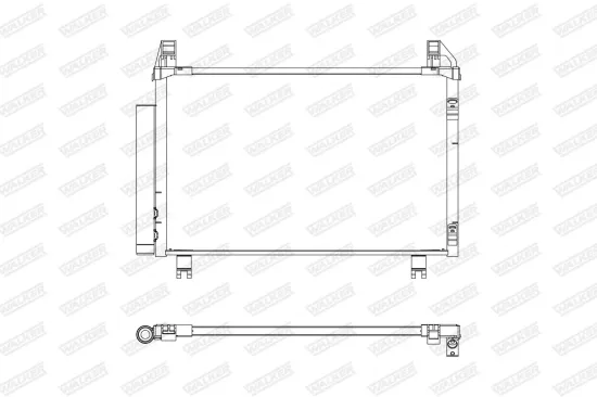 Kondensator, Klimaanlage WALKER WCD00344 Bild Kondensator, Klimaanlage WALKER WCD00344