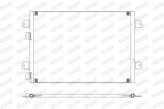 Kondensator, Klimaanlage WALKER WCD00347 Bild Kondensator, Klimaanlage WALKER WCD00347
