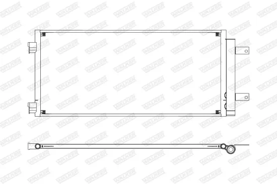 Kondensator, Klimaanlage WALKER WCD00350 Bild Kondensator, Klimaanlage WALKER WCD00350
