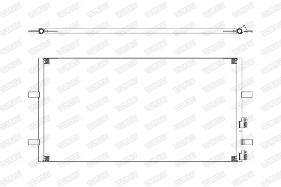 Kondensator, Klimaanlage WALKER WCD00351 Bild Kondensator, Klimaanlage WALKER WCD00351