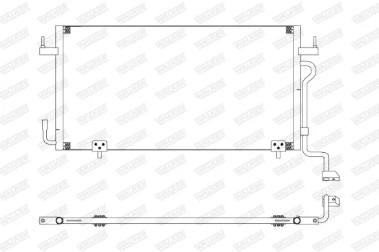 Kondensator, Klimaanlage WALKER WCD00353 Bild Kondensator, Klimaanlage WALKER WCD00353
