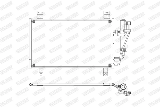 Kondensator, Klimaanlage WALKER WCD00355 Bild Kondensator, Klimaanlage WALKER WCD00355