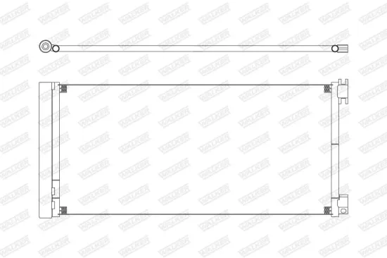Kondensator, Klimaanlage WALKER WCD00359 Bild Kondensator, Klimaanlage WALKER WCD00359