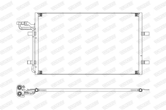 Kondensator, Klimaanlage WALKER WCD00364 Bild Kondensator, Klimaanlage WALKER WCD00364