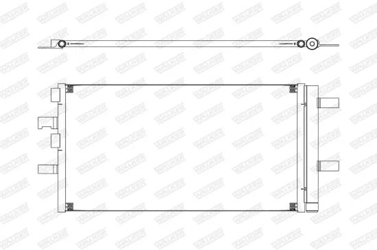 Kondensator, Klimaanlage WALKER WCD00365 Bild Kondensator, Klimaanlage WALKER WCD00365
