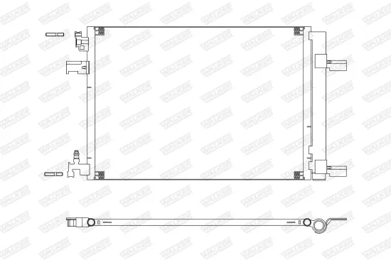 Kondensator, Klimaanlage WALKER WCD00368 Bild Kondensator, Klimaanlage WALKER WCD00368