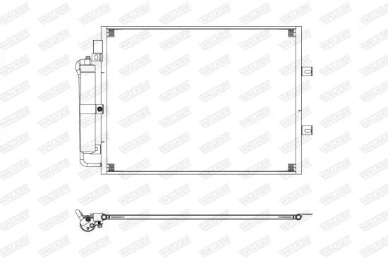Kondensator, Klimaanlage WALKER WCD00369 Bild Kondensator, Klimaanlage WALKER WCD00369