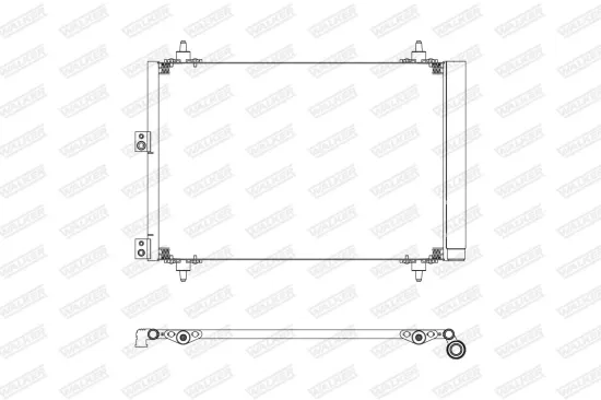 Dichtung, Abgasrohr hinten Mitte vorne WALKER 80363 Bild Dichtung, Abgasrohr hinten Mitte vorne WALKER 80363