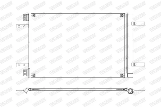 Kondensator, Klimaanlage WALKER WCD00385 Bild Kondensator, Klimaanlage WALKER WCD00385