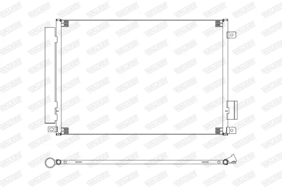 Kondensator, Klimaanlage WALKER WCD00387 Bild Kondensator, Klimaanlage WALKER WCD00387