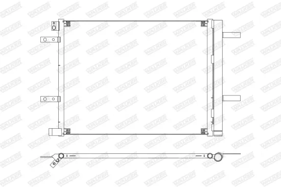 Kondensator, Klimaanlage WALKER WCD00389 Bild Kondensator, Klimaanlage WALKER WCD00389