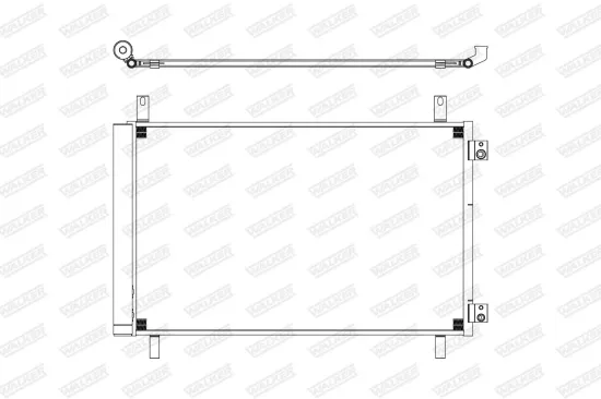Kondensator, Klimaanlage WALKER WCD00390 Bild Kondensator, Klimaanlage WALKER WCD00390