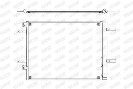 Kondensator, Klimaanlage WALKER WCD00393 Bild Kondensator, Klimaanlage WALKER WCD00393