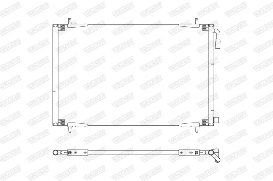 Kondensator, Klimaanlage WALKER WCD00395 Bild Kondensator, Klimaanlage WALKER WCD00395