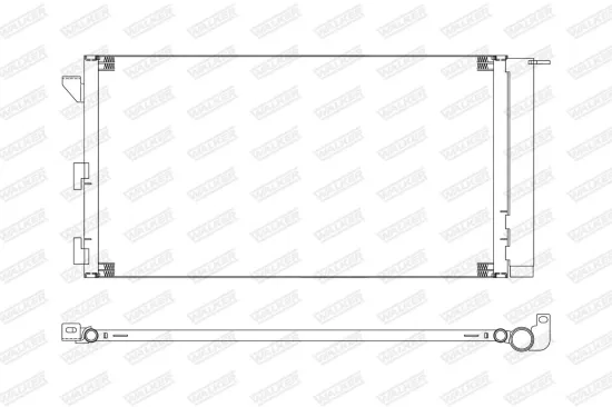 Kondensator, Klimaanlage WALKER WCD00397 Bild Kondensator, Klimaanlage WALKER WCD00397