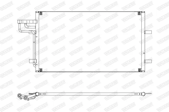 Kondensator, Klimaanlage WALKER WCD00399 Bild Kondensator, Klimaanlage WALKER WCD00399