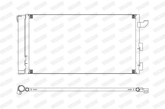 Kondensator, Klimaanlage WALKER WCD00405 Bild Kondensator, Klimaanlage WALKER WCD00405