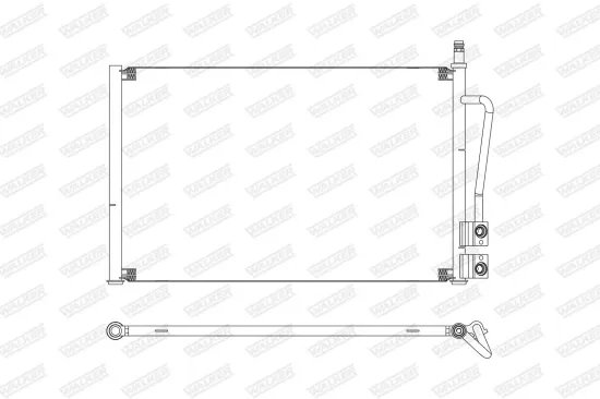 Kondensator, Klimaanlage WALKER WCD00406 Bild Kondensator, Klimaanlage WALKER WCD00406