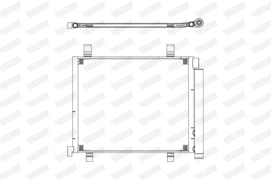 Kondensator, Klimaanlage WALKER WCD00407 Bild Kondensator, Klimaanlage WALKER WCD00407
