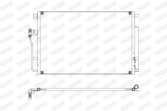 Kondensator, Klimaanlage WALKER WCD00409 Bild Kondensator, Klimaanlage WALKER WCD00409