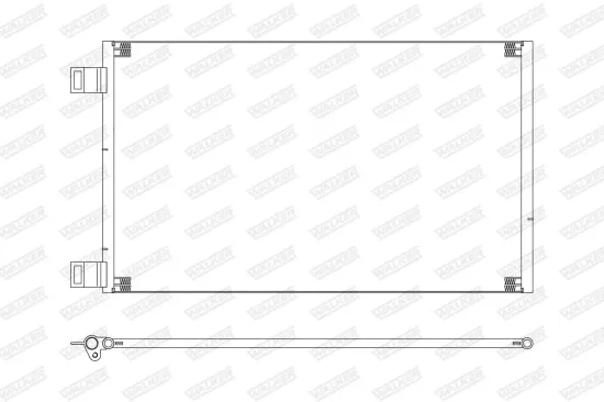 Kondensator, Klimaanlage WALKER WCD00410 Bild Kondensator, Klimaanlage WALKER WCD00410