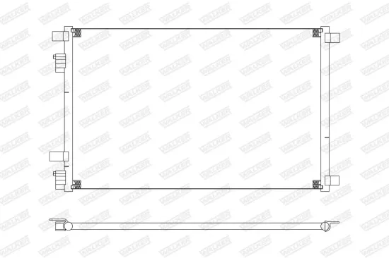 Kondensator, Klimaanlage WALKER WCD00411 Bild Kondensator, Klimaanlage WALKER WCD00411