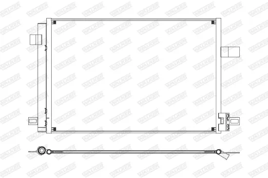 Kondensator, Klimaanlage WALKER WCD00412 Bild Kondensator, Klimaanlage WALKER WCD00412