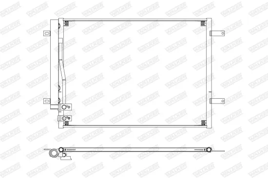 Kondensator, Klimaanlage WALKER WCD00413 Bild Kondensator, Klimaanlage WALKER WCD00413