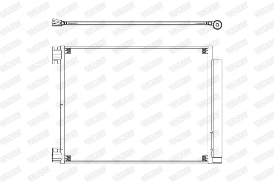 Kondensator, Klimaanlage WALKER WCD00414 Bild Kondensator, Klimaanlage WALKER WCD00414