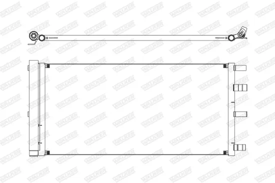 Kondensator, Klimaanlage WALKER WCD00415 Bild Kondensator, Klimaanlage WALKER WCD00415