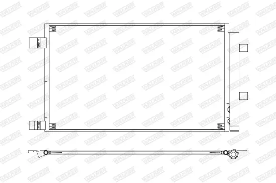 Kondensator, Klimaanlage WALKER WCD00416 Bild Kondensator, Klimaanlage WALKER WCD00416
