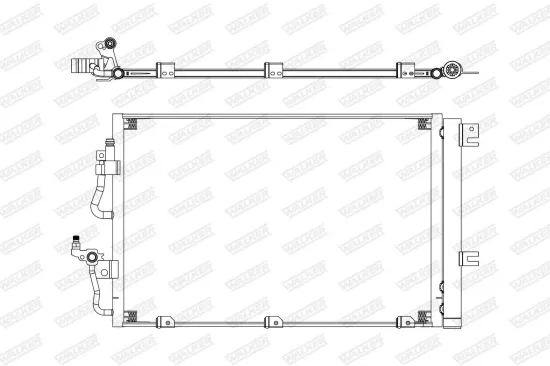 Kondensator, Klimaanlage WALKER WCD00418 Bild Kondensator, Klimaanlage WALKER WCD00418