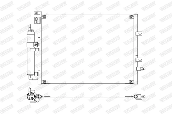 Kondensator, Klimaanlage WALKER WCD00419 Bild Kondensator, Klimaanlage WALKER WCD00419
