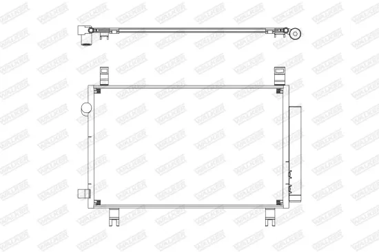 Kondensator, Klimaanlage WALKER WCD00420 Bild Kondensator, Klimaanlage WALKER WCD00420