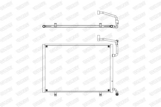 Kondensator, Klimaanlage WALKER WCD00422 Bild Kondensator, Klimaanlage WALKER WCD00422