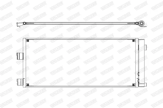 Kondensator, Klimaanlage WALKER WCD00425 Bild Kondensator, Klimaanlage WALKER WCD00425