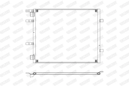 Kondensator, Klimaanlage WALKER WCD00426 Bild Kondensator, Klimaanlage WALKER WCD00426