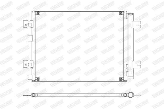 Kondensator, Klimaanlage WALKER WCD00427 Bild Kondensator, Klimaanlage WALKER WCD00427