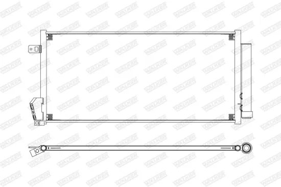 Kondensator, Klimaanlage WALKER WCD00430 Bild Kondensator, Klimaanlage WALKER WCD00430