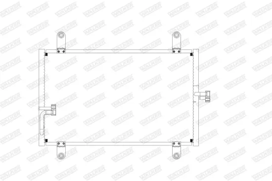 Kondensator, Klimaanlage WALKER WCD00434 Bild Kondensator, Klimaanlage WALKER WCD00434