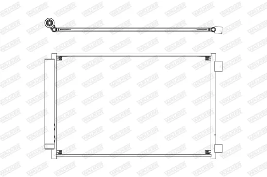 Kondensator, Klimaanlage WALKER WCD00437 Bild Kondensator, Klimaanlage WALKER WCD00437