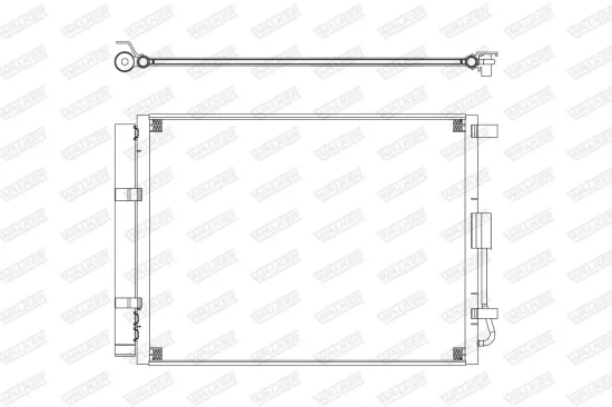 Kondensator, Klimaanlage WALKER WCD00439 Bild Kondensator, Klimaanlage WALKER WCD00439
