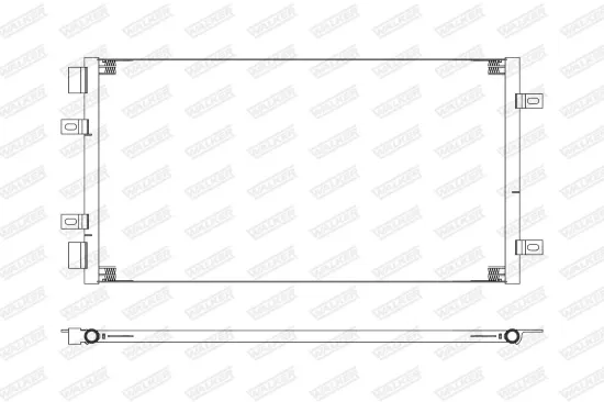 Kondensator, Klimaanlage WALKER WCD00442 Bild Kondensator, Klimaanlage WALKER WCD00442