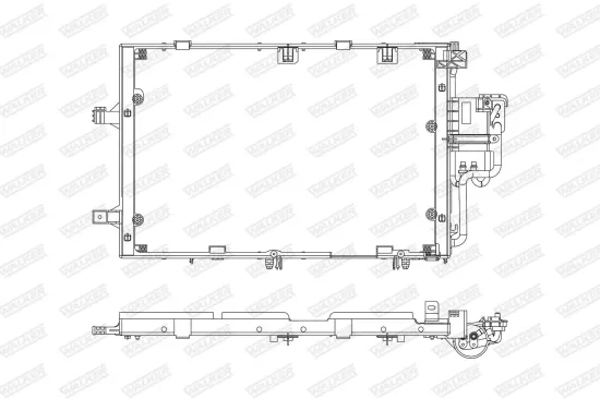 Kondensator, Klimaanlage WALKER WCD00450 Bild Kondensator, Klimaanlage WALKER WCD00450