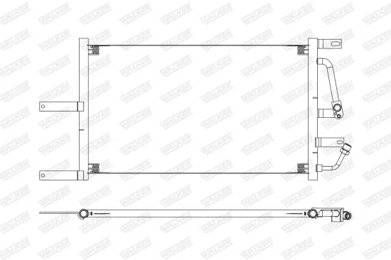 Kondensator, Klimaanlage WALKER WCD00454 Bild Kondensator, Klimaanlage WALKER WCD00454